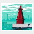 「赤い灯台」大久保 坦